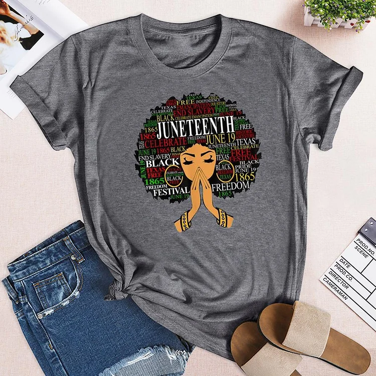 Juneteenth  T-shirt Tee --Annaletters