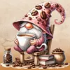 Coffee Gnome - 11CT Stamped Cross Stitch - 40*40cm
