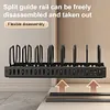 Kitchen Pots Pans Organizer with 8 Adjustable Dividers Sliding Dish Drying Shelf