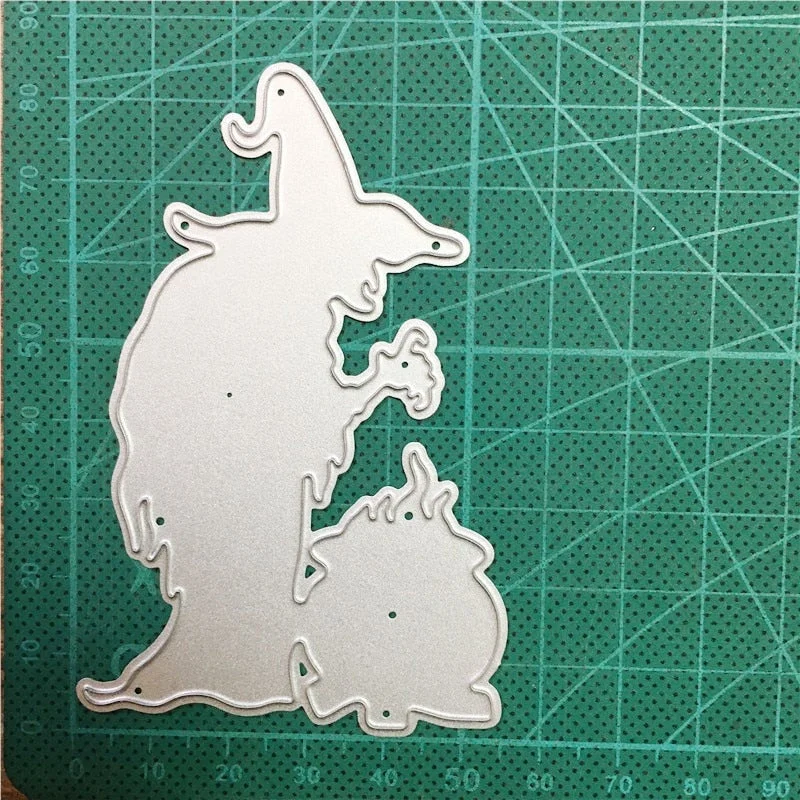 Metal Cutting Dies Halloween Magic Witch 2021 New Craft Dies Stencils Dies For DIY Scrapbooking Paper photo Cards Embossing Dies