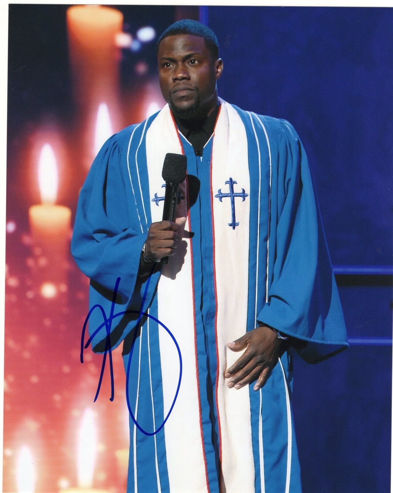 Kevin Hart Comedian NBA Celebrity Game Signed 8x10 Photo Poster painting w/COA #2