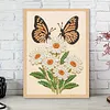 Diamond Painting-DIY Sparkling Special Shaped Pearl Drill Daisies and Butterfly(30x40cm)