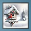 (40*40cm)Xmas Cardinal -  Full Round Drill Diamond Painting