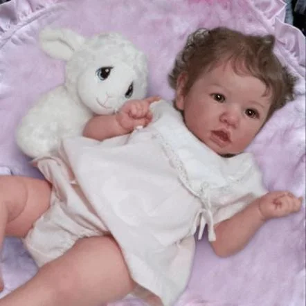  20" Kleine Caroline Reborn Babypuppe, Weiches Realistisches Aussehen Newborn Vinyl Puppen - RSDP-Rebornbabypuppen-Rebornbabypuppen.de®