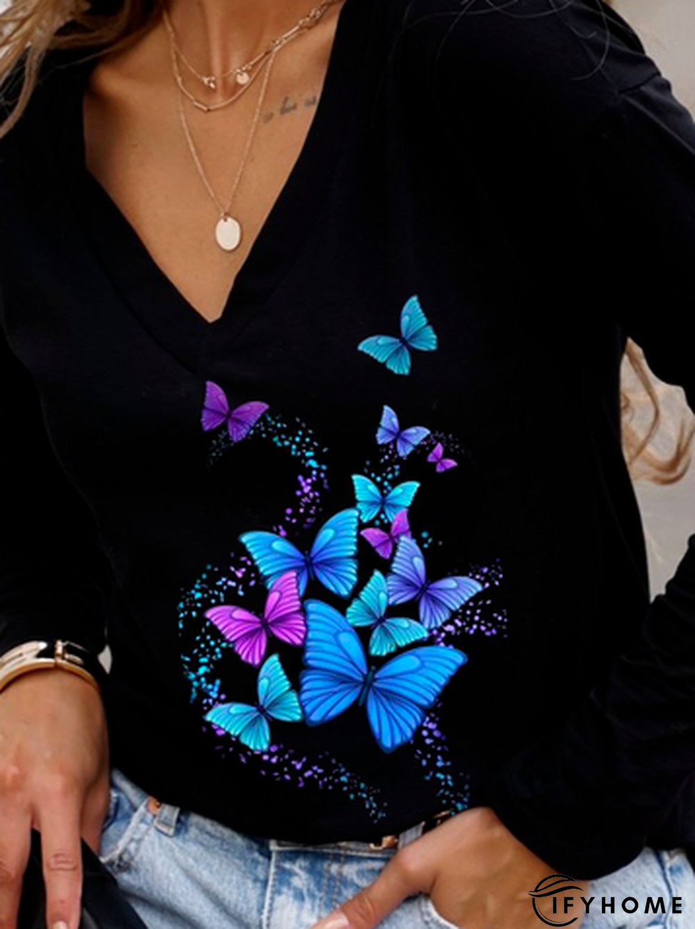 Casual Butterfly T-Shirt | IFYHOME