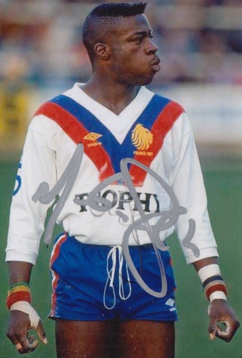 MARTIN OFFIAH HAND SIGNED 6X4 Photo Poster painting GREAT BRITAIN LIONS RUGBY LEAGUE AUTOGRAPH 1