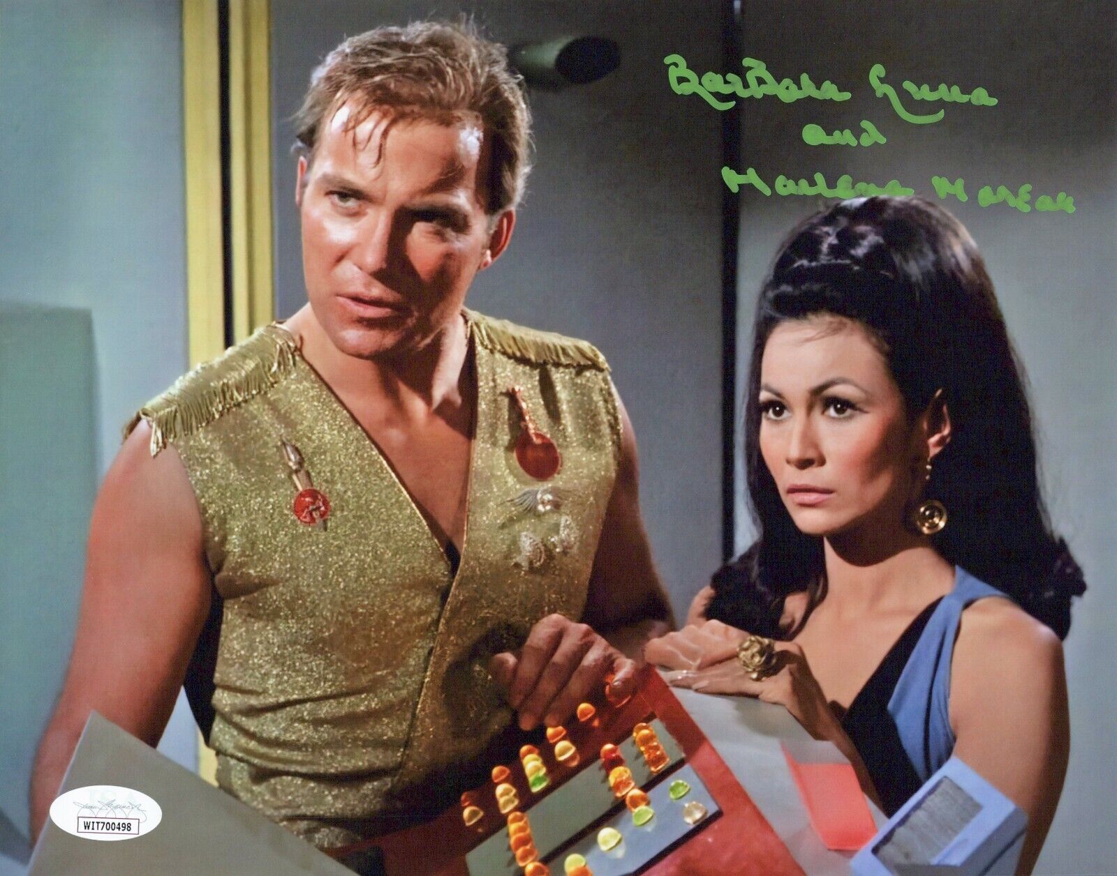 BARBARA LUNA Signed 8x10 STAR TREK ORIGINAL SERIES Photo Poster painting Authentic Auto JSA COA