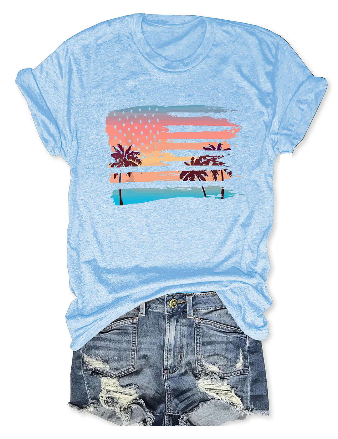 Patriotic Beach T-Shirt
