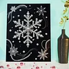 DIY Pearl Painting Snowflake for Home Wall Decor with Frame(40*30cm)