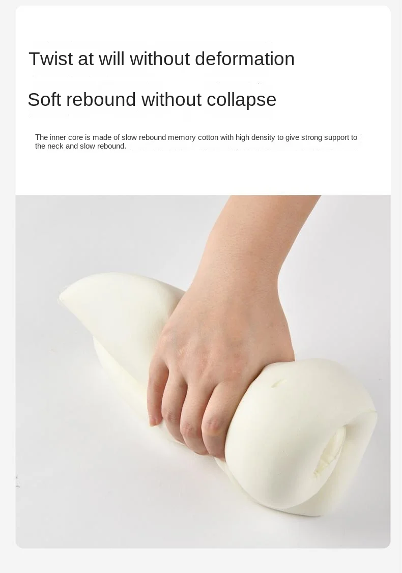 Car adjustable sleeping memory foam headrest