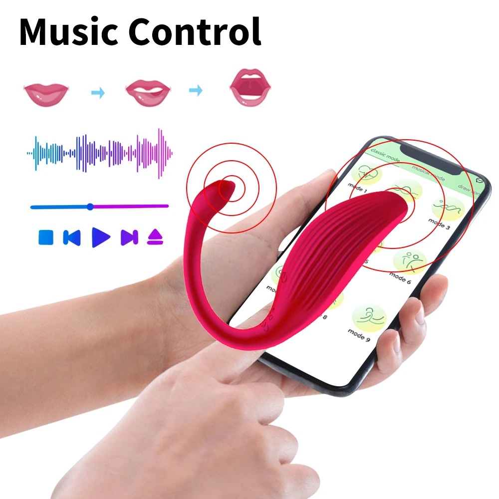9 Frequency For Women Nipple Panty Vibrator With Remote Control Noise  Reduction