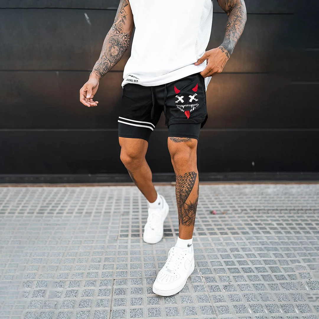Men's Smiley Shorts Performance Shorts