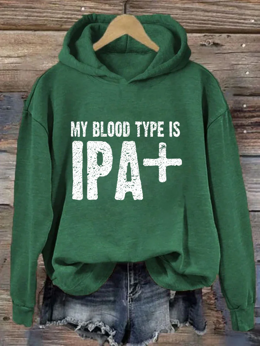 My Blood Type Is IPA Hoodie