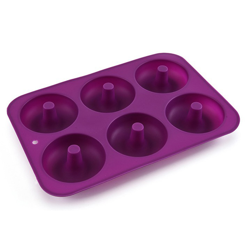 

6 Cavity Doughnut (Purple) Silicone Mold - Baking, 501 Original