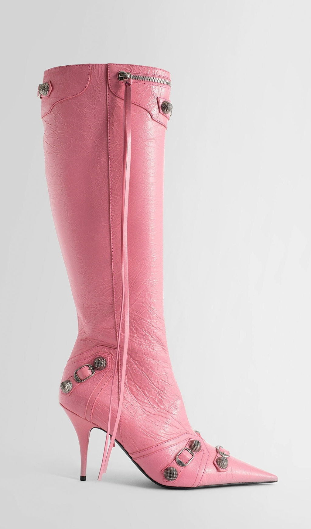 Shilia Zip Knee-high Boots - Pink