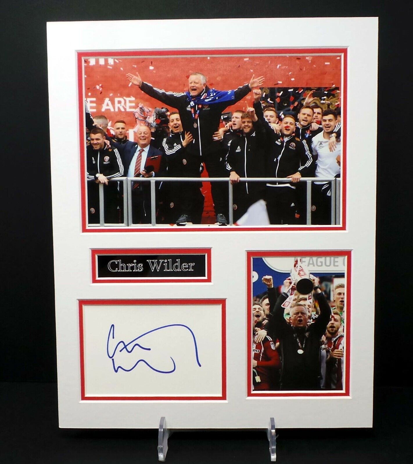 Chris WILDER Sheffield United Coach Signed Mounted Photo Poster painting Display 1 AFTAL RD COA