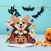 Halloween Puppy Special Shaped 2D Flat DIY Diamond Painting Ornament