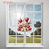 Valentine Day 2D Flat DIY Diamond Art Pendant Diamond Painting Craft Set (Puppy)