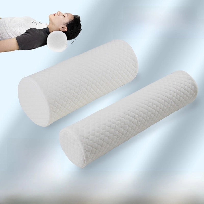 Neck Pillow Round Headrest Cervical Pillow Memory Foam Pillow Cylinder Pillow Cervical Pillow Leg Pillow Neck Pillow Waist Pillow