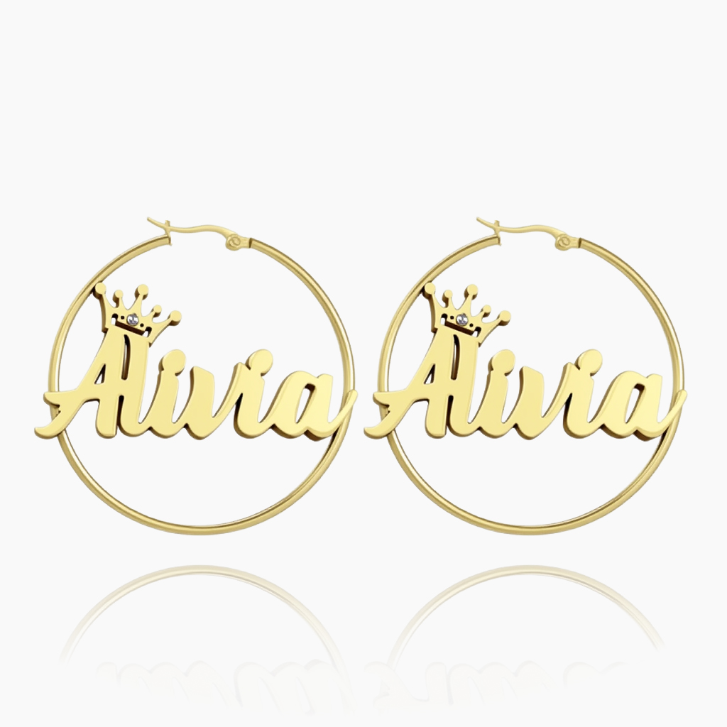 Mini Hoop Crown Earrings