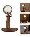 Moon Punishment Standing Desk Lamp Birthday Gift Bedroom Bedside Atmosphere Lamp Table Set Solid Wood Ornaments Charging