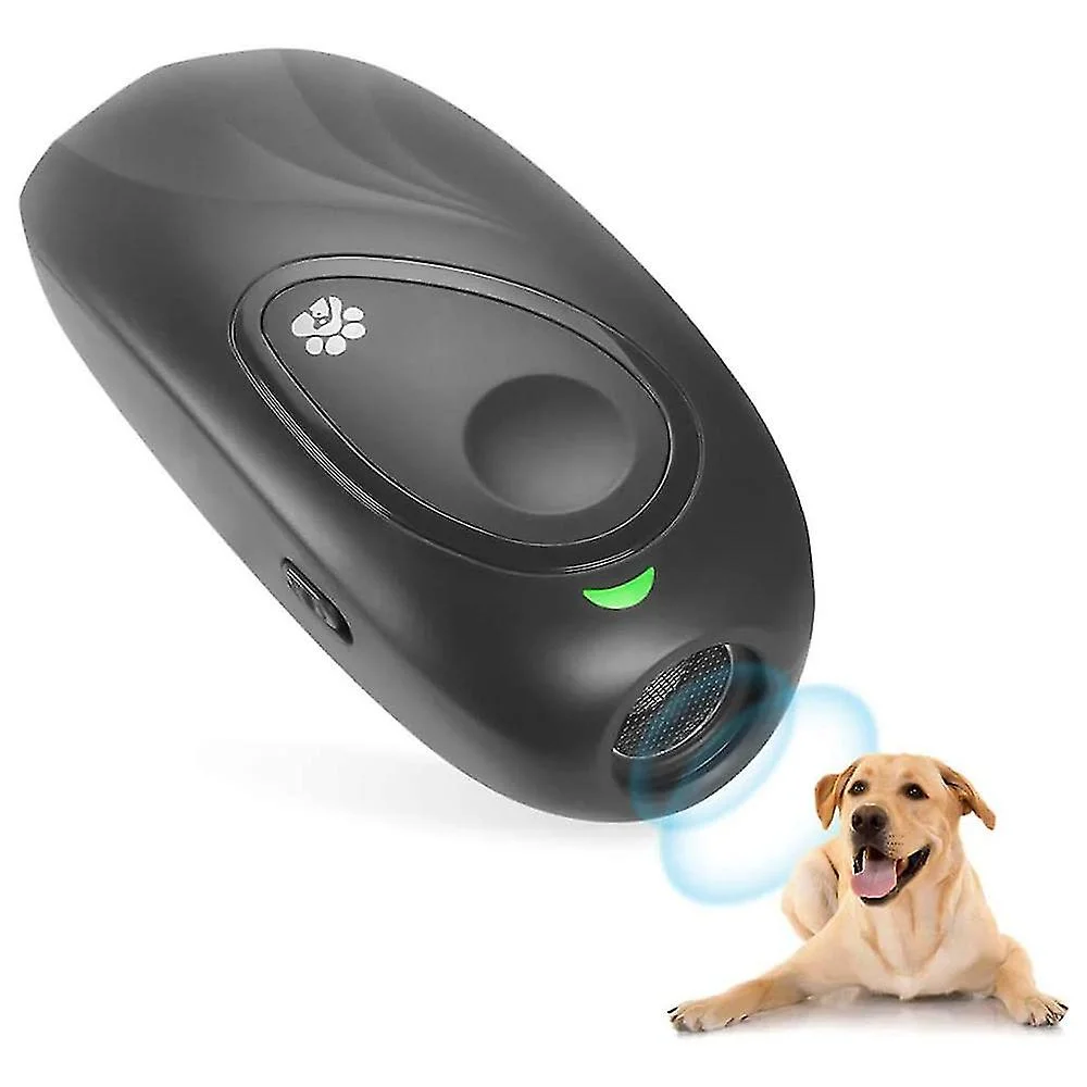 Ultrasonic Dog Bark Control Device, Dog Barking Deterrent Devices 1 Piece Black