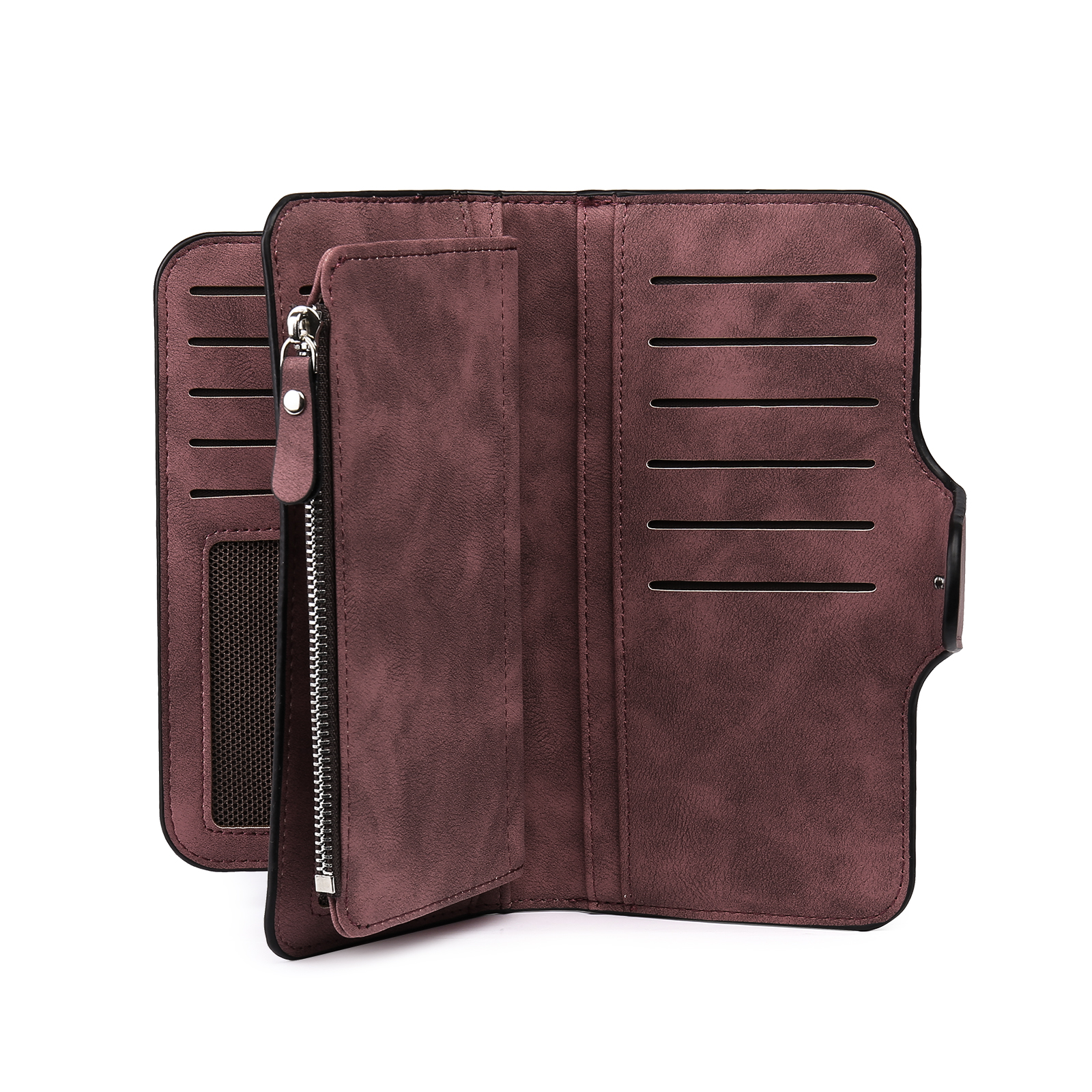 Portafoglio in PU pelle con 1 letetra & 1 testo & 1 nome & 1 foto personalizzati per mamma/nonna