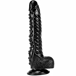 10.62 Inches Realistic Black Dildo With Strong Suction Cup