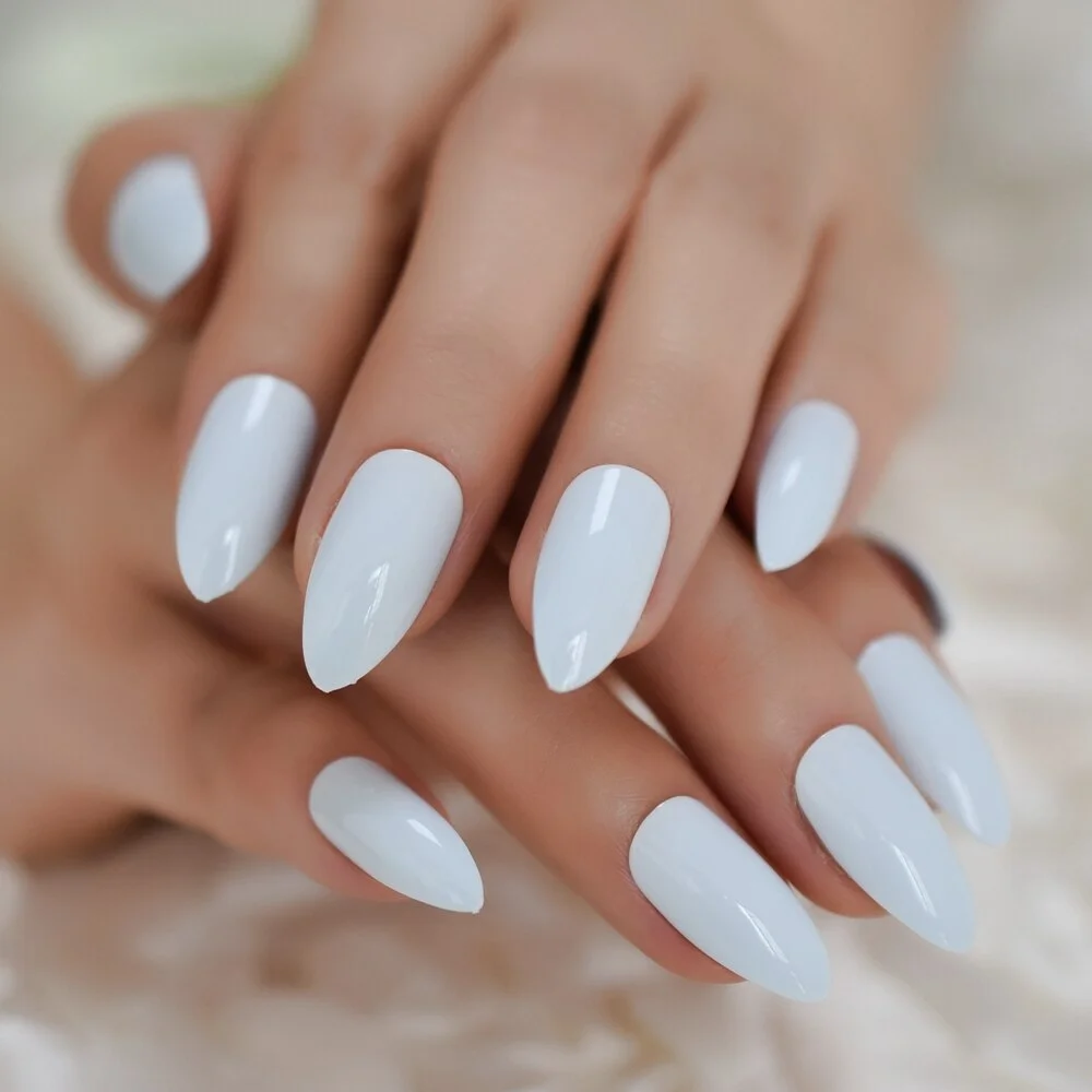 Neon Fake Nails Extremely Long Bright Orange Shiny Press On Nail Carnival Style Decoraion Manicure Tips Salon Nails 24-Nail Inspo