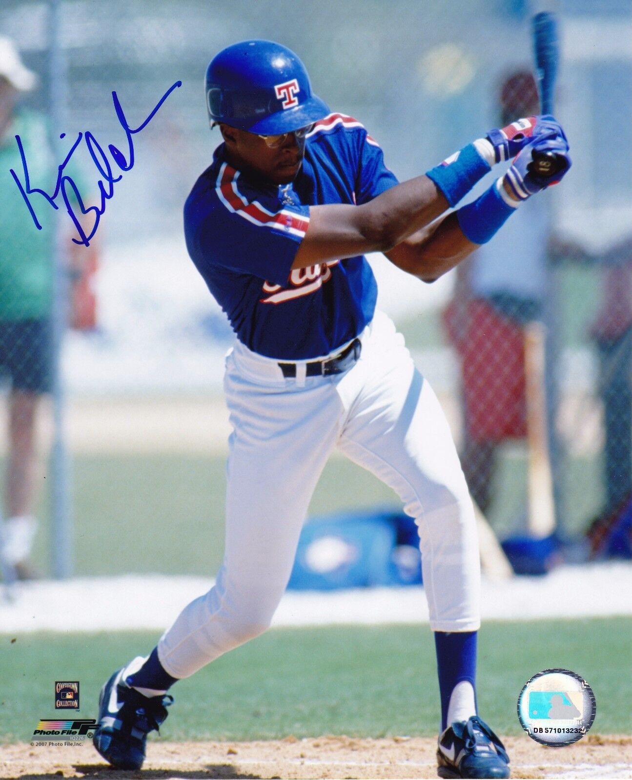 Kevin Belcher autographed 8x10 Texas Rangers #3  Shipping