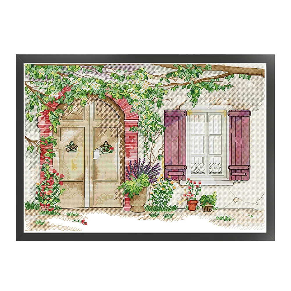 14CT Full Counted Cross Stitch - Garden(Canvas|43*32CM)