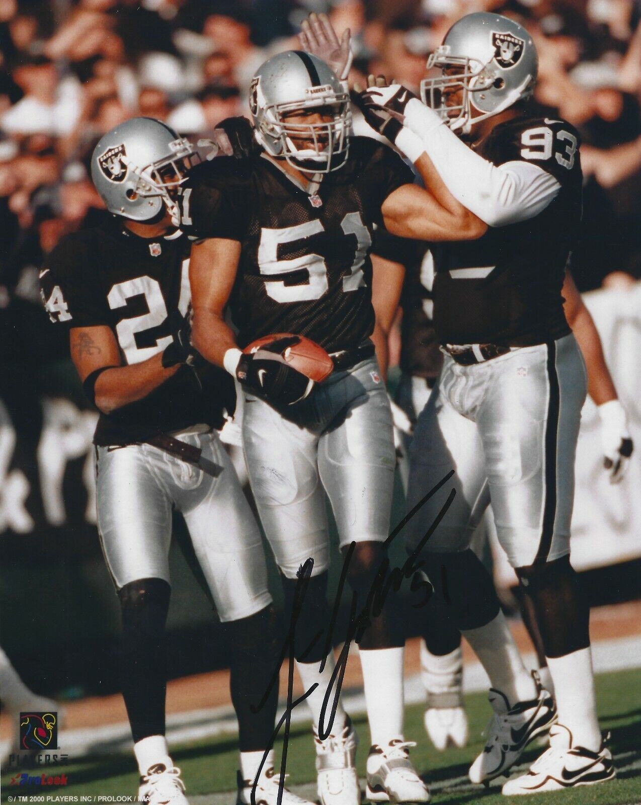 Autographed LANCE JOHNSTON Oakland Raiders 8x10 Photo Poster painting - COA