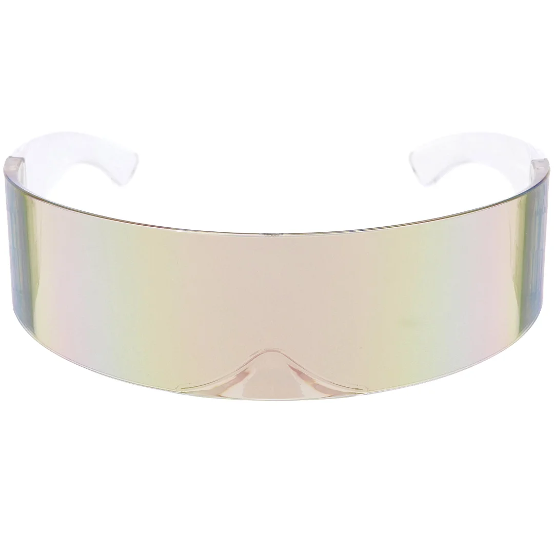 Futuristic Wrap Around Monoblock Shield glasses