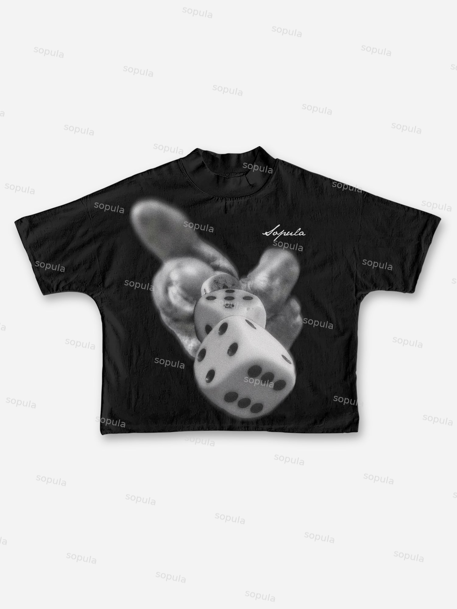 Y2k Street Retro Style Creative Dice Cropped T-shirt - SOPULA
