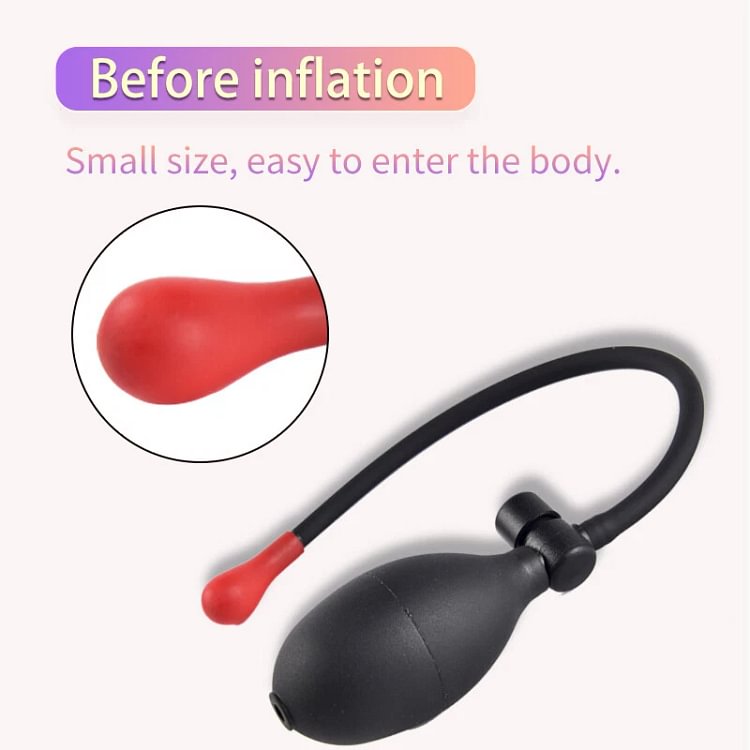 pornhint Pornhint Women Inflatable Dildo Pump Penis Anal Butt Plug G-spot Stimulator Soft Sex Toys Toy