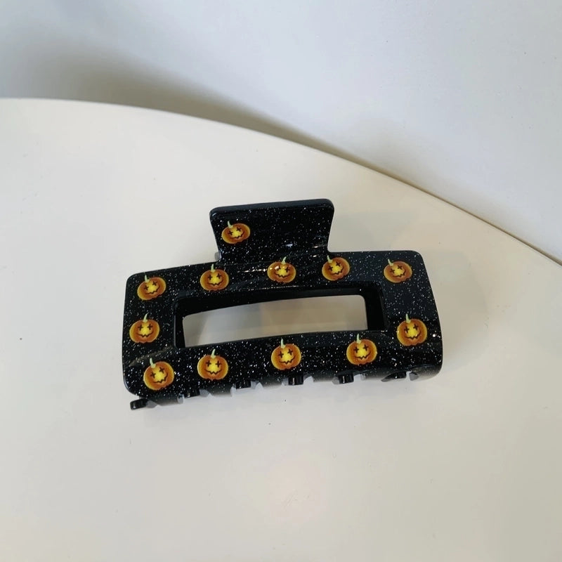 Halloween Cartoon Style Women’s Color Block Arylic Polishing Hair Claws