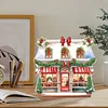 Diamond Painting Wooden Christmas House Desktop Decor Ornaments