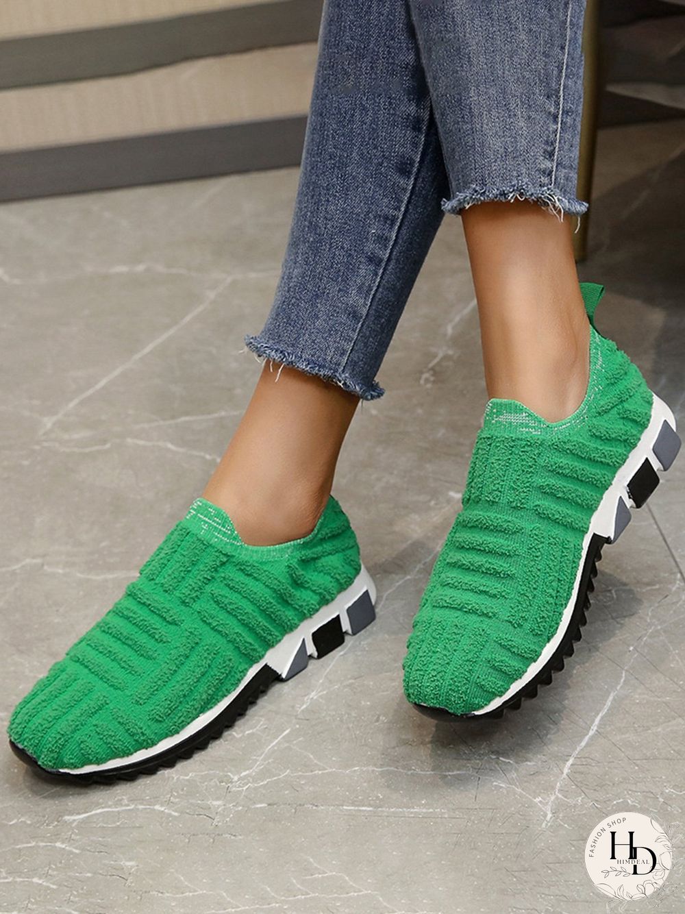 Mesh Breathable Casual Shoes Lace Up Towel Sneakers