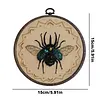 Beetle Bead Embroidery Kit &ndash; 15x15cm Cross Stitch Starter Set tapestrymarket
