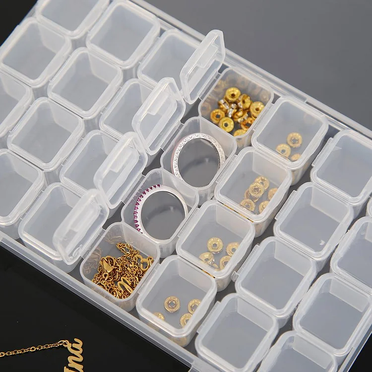 Clear Bead Storage Containers Small Parts Storage Diamond Painting  Accessory Box