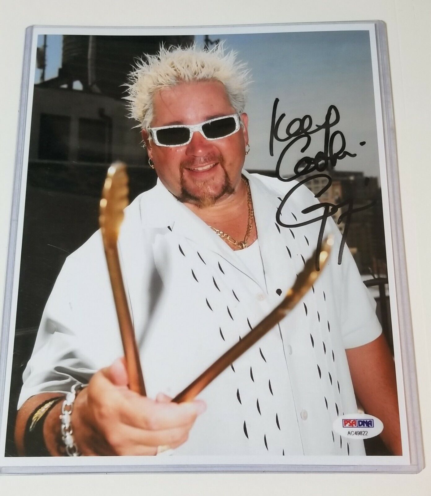 Guy Fieri Signed 8x10 Photo Poster painting RP -  Shipping!! Diners / Grocery Games