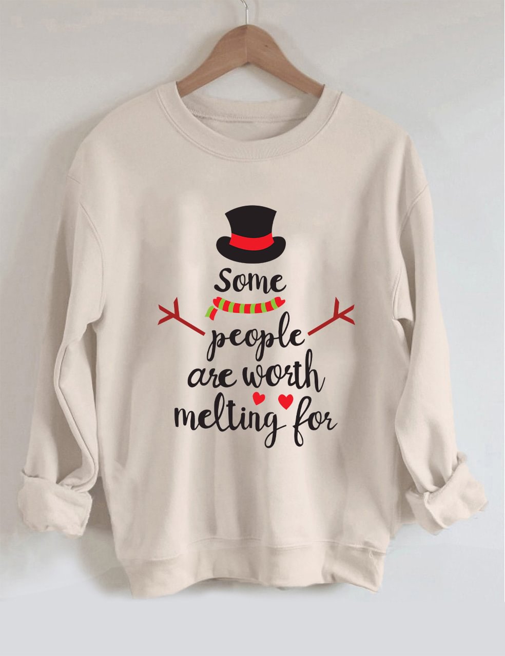 Some People Are Worth Melting For Christmas Sweatshirt