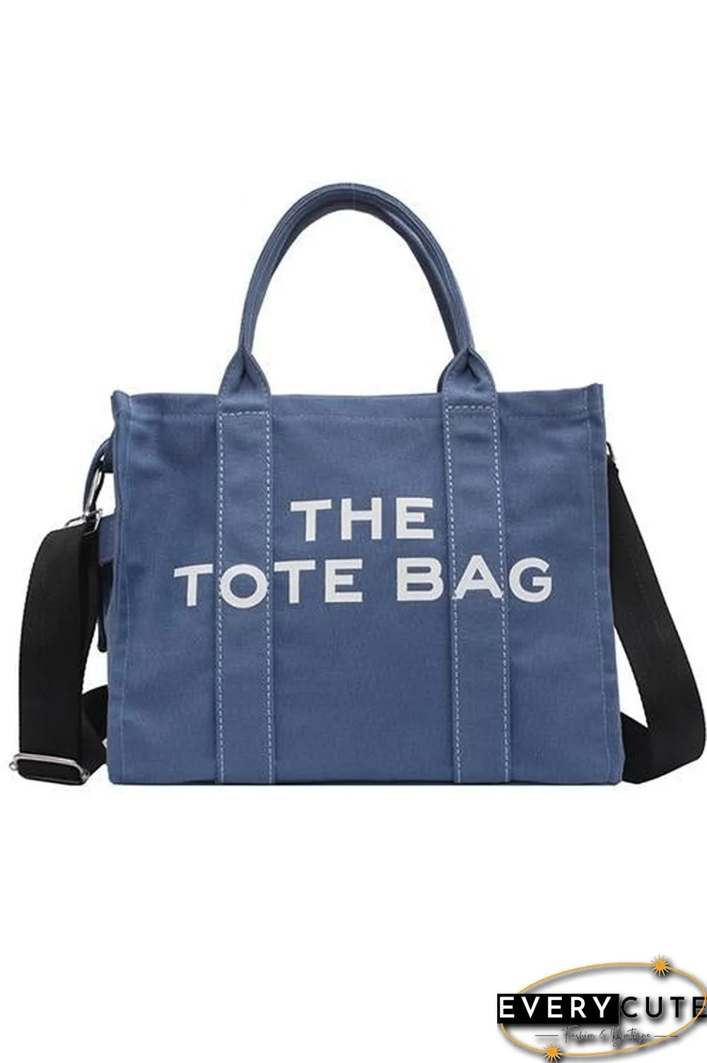 Canvas Crossbody Tote Bag