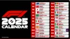 2025 season calendar dedicated F1 extra-large thick non-slip mouse pad