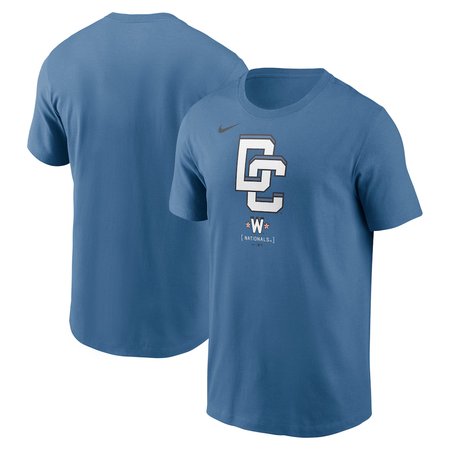 Men's Washington Nationals  Blue 2025 City Connect Logo T-Shirt