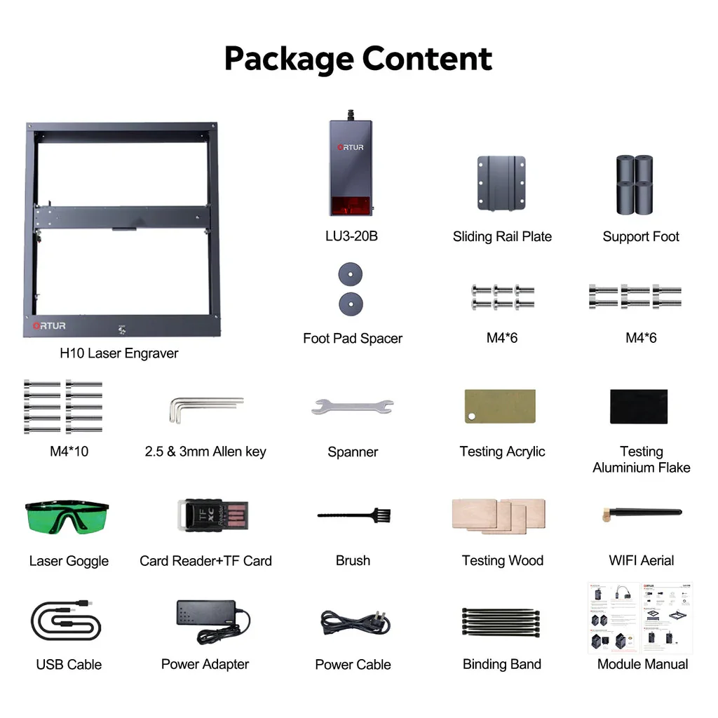 Ortur H10 Mașină de gravat și tăiat cu laser