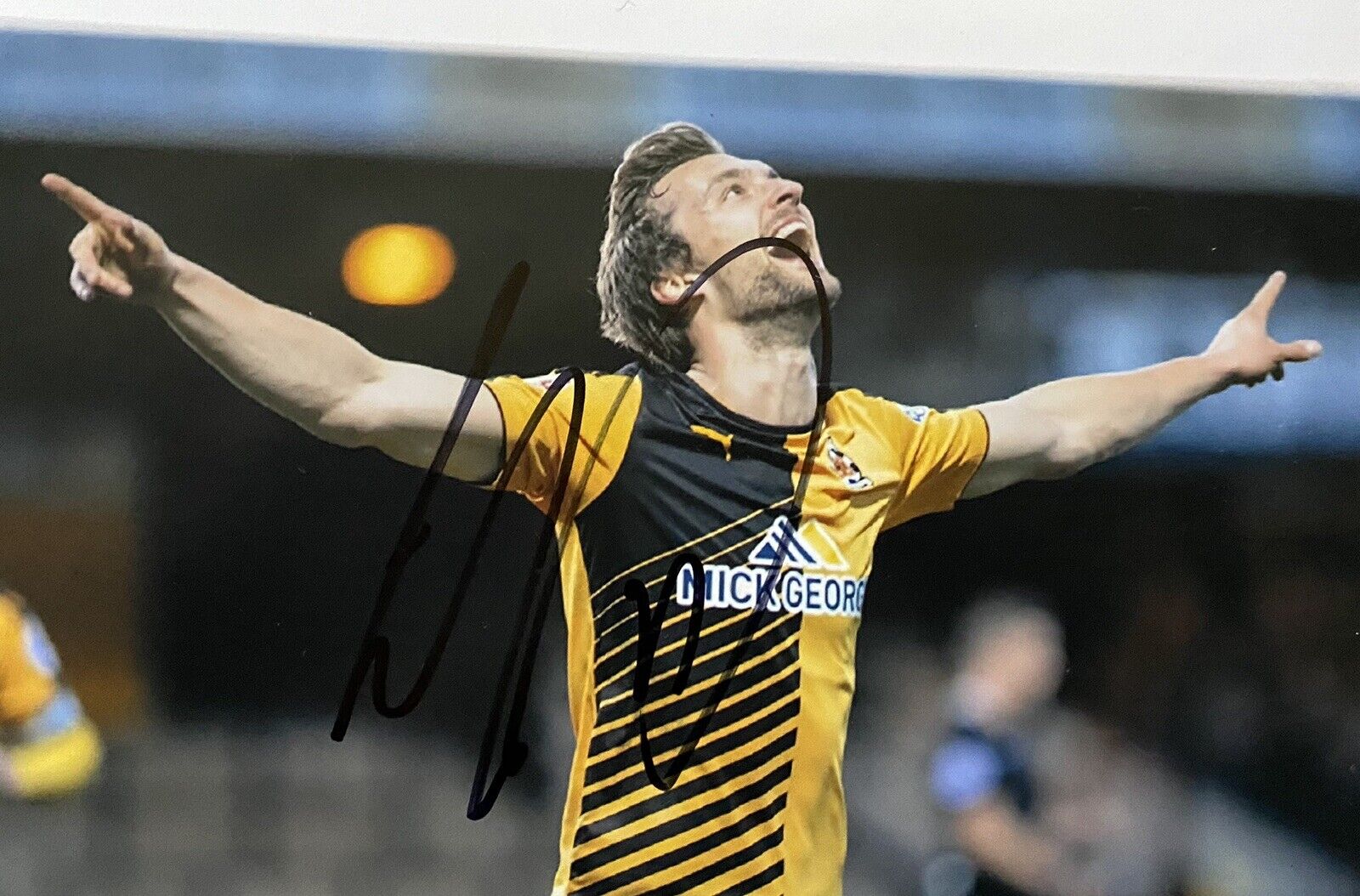 Harrison Dunk Genuine Hand Signed Cambridge United 6X4 Photo Poster painting 6