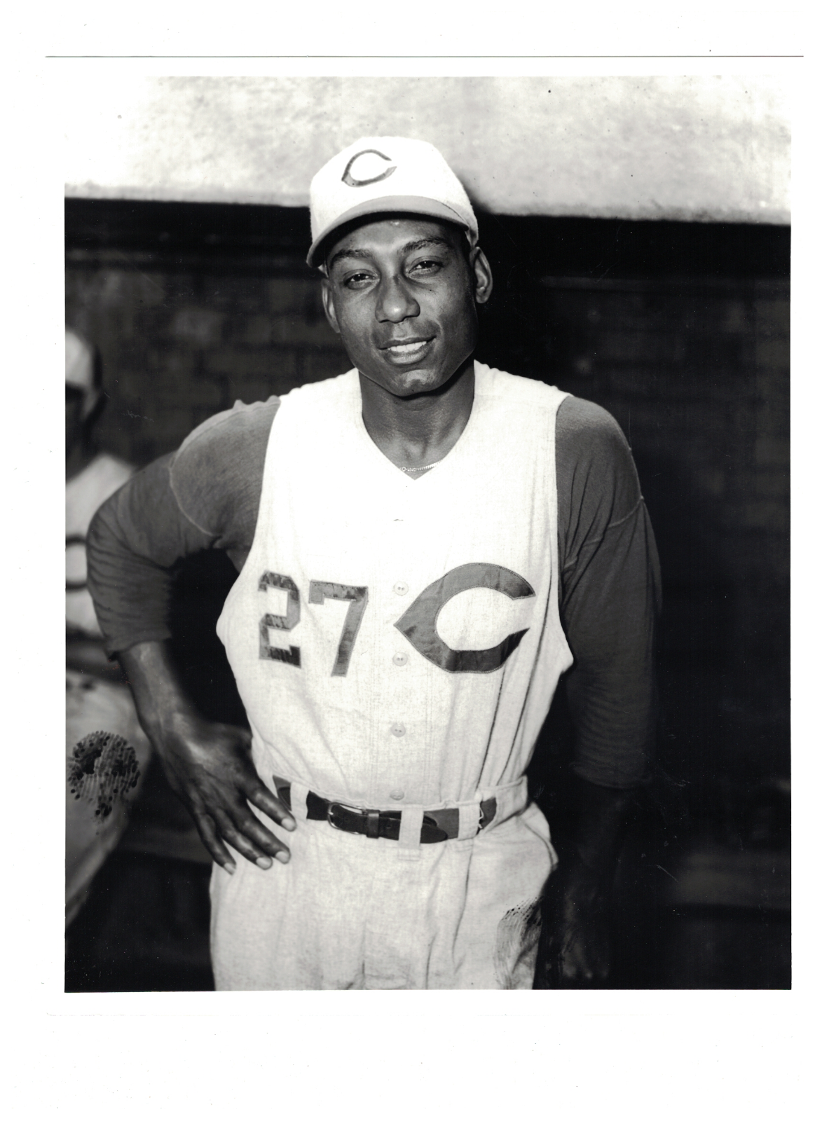 Joe Taylor Cincinnati Reds 8x10 Vintage BRACE Baseball Photo Poster painting RH2