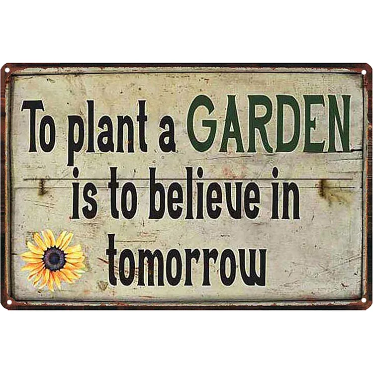 Garden Rules - Vintage Tin Signs/Wooden Signs - 8*12Inch/12*16Inch