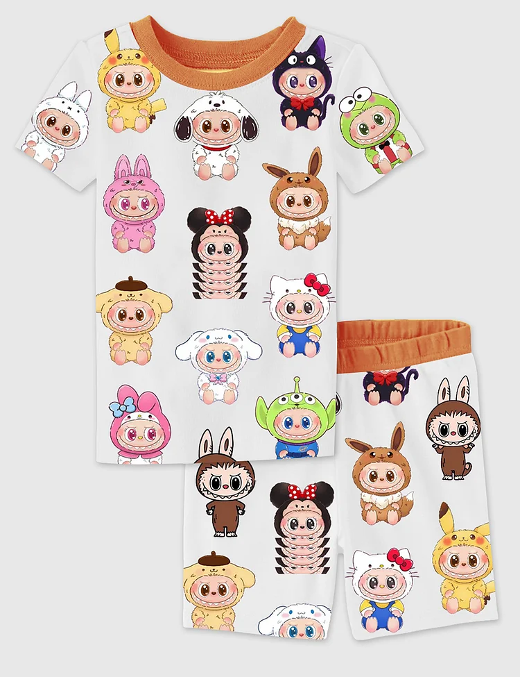 Cute Labubu Kid's Pajama Set